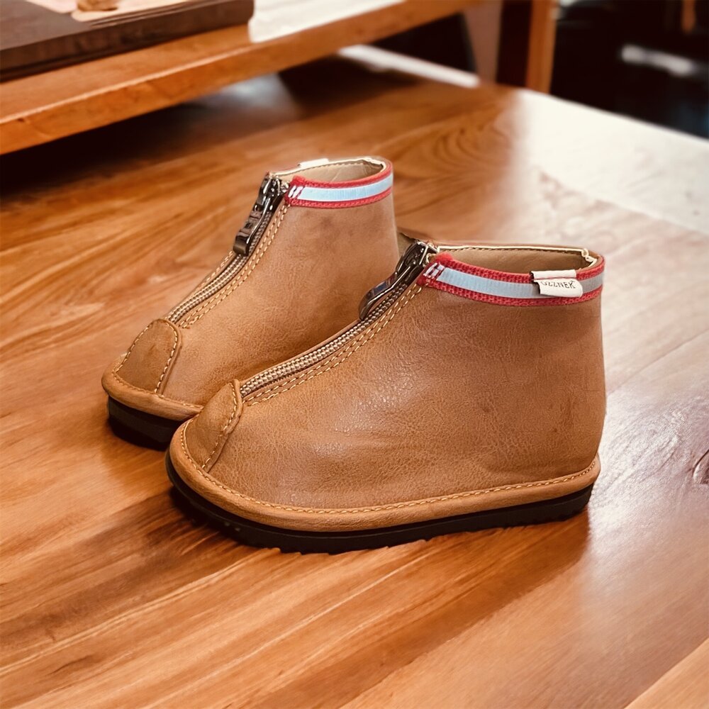 Brown Kids Ankle Boots – Trendy & Easy to Wear | Zipper Closure