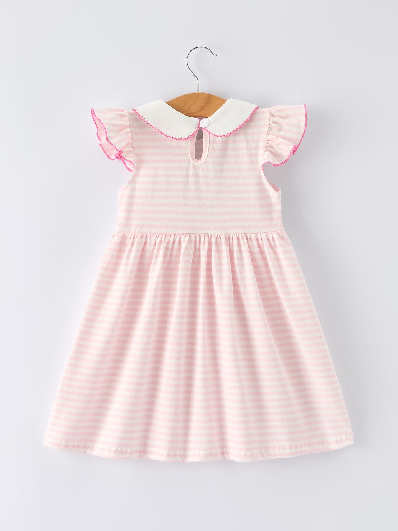 Strawberry Girl Dress Ruffle Peter Pan Collar