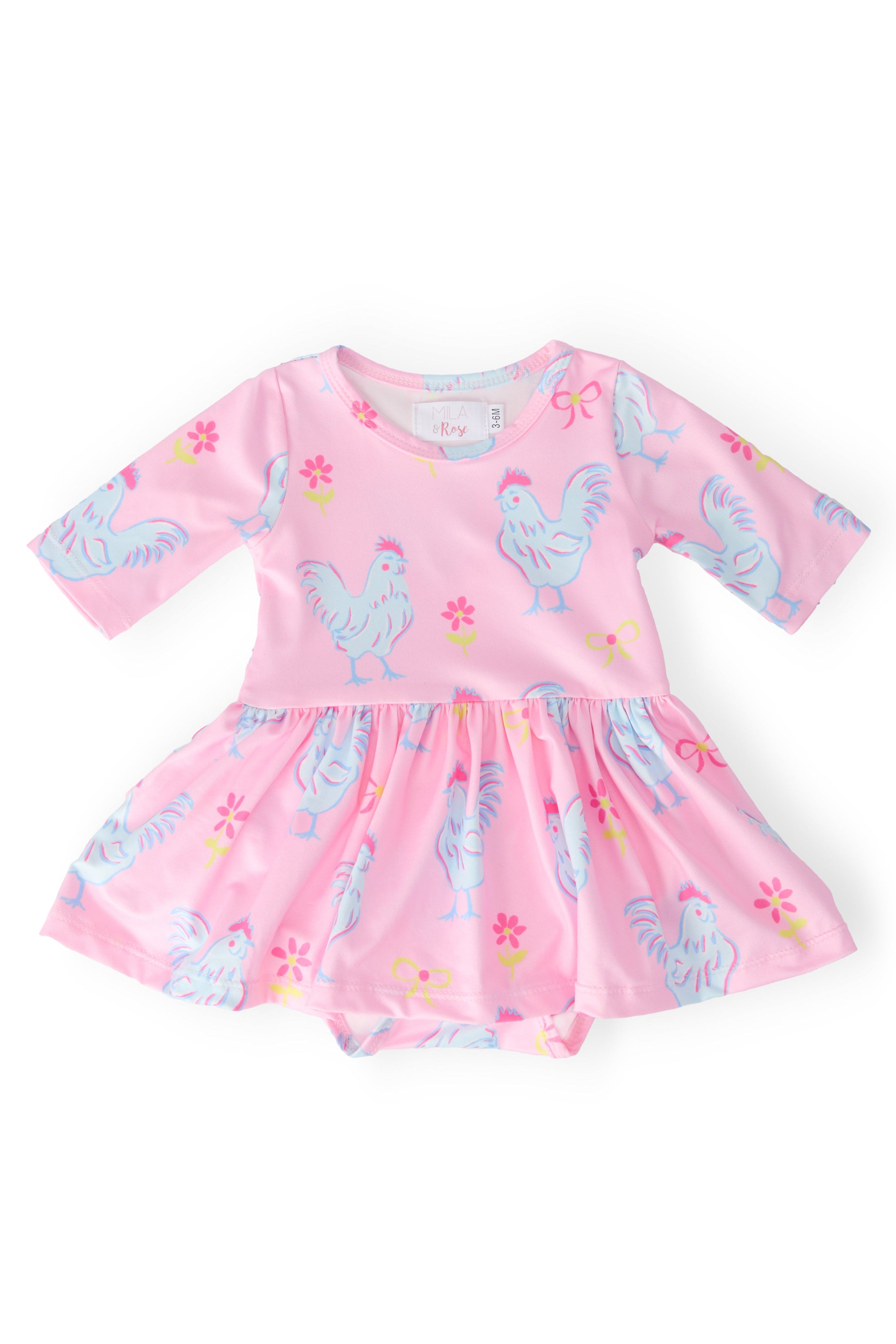 Little Miss Chickie 3/4 Twirl Bodysuit