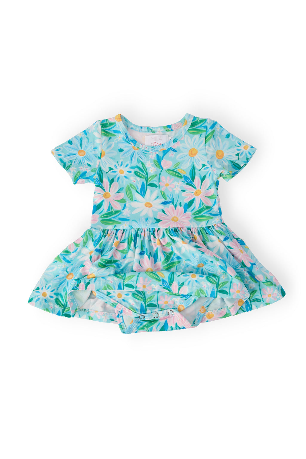 Preppy Daisies S/S Twirl Bodysuit