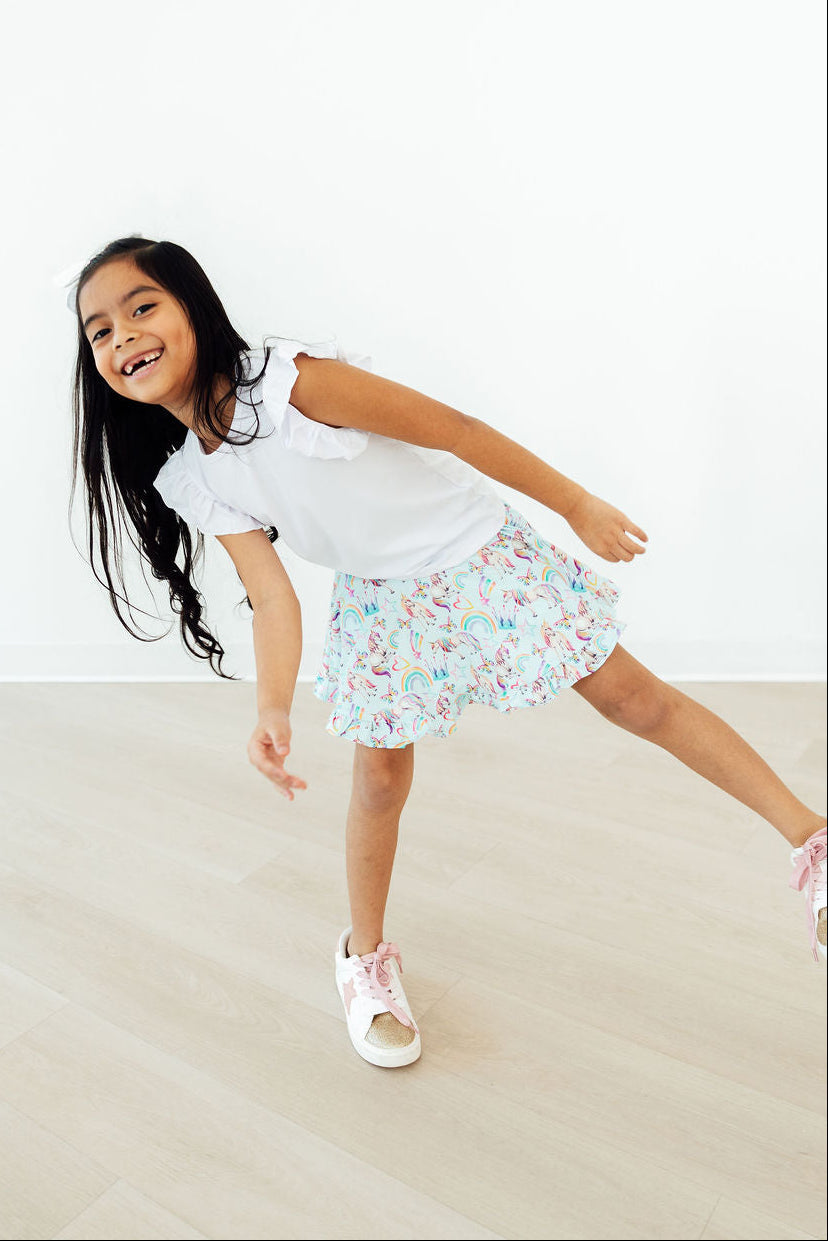 Unicorn Queen Ruffle Twirl Skort
